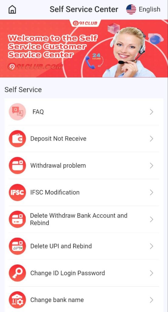 91 Club Customer Support